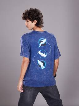 TeenTrums - Boys Navy Blue Cotton T-shirt