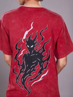 TeenTrums - Boys Red Cotton T-shirt