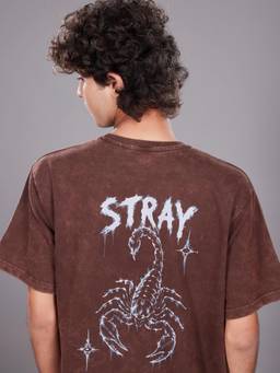 TeenTrums - Boys Brown Cotton T-shirt