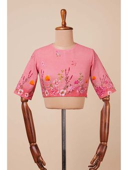 Dressfolk - Bhuvi Pink Stitched Blouse
