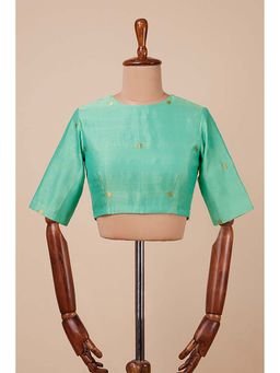 Dressfolk - Aadrika Green Stitched Blouse