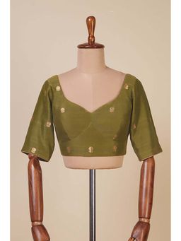 Dressfolk - Kavita Olive Stitched Blouse