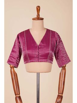 Dressfolk - Umang Magenta Stitched Blouse