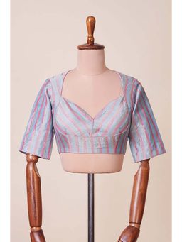 Dressfolk - Hanah Blue Stitched Blouse