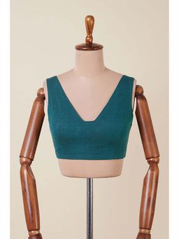 Dressfolk - Kanak Green Stitched Blouse