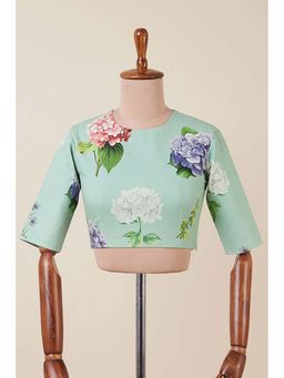 Dressfolk - Nilopher Aqua Stitched Blouse