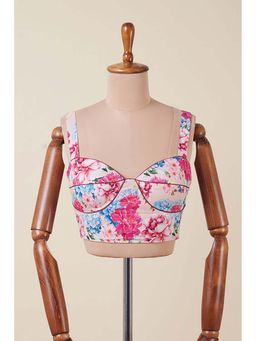 Dressfolk - Ruhaani Peach Stitched Blouse