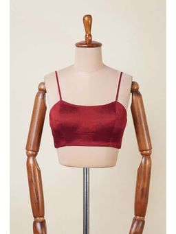 Dressfolk - Azara Maroon Stitched Blouse