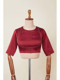 Dressfolk - Dilkash Red Stitched Blouse