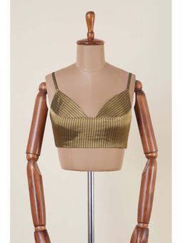 Dressfolk - Aarunya Olive Stitched Blouse