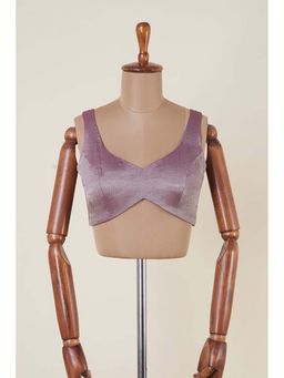 Dressfolk - Kamini Purple Stitched Blouse