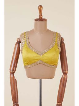 Dressfolk - Ojasvi Yellow Stitched Blouse