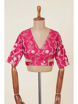 Dressfolk - Rajjo Pink Stitched Blouse