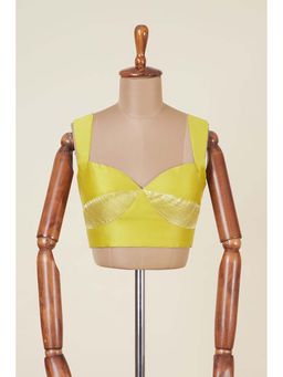 Dressfolk - Sapna Yellow Stitched Blouse