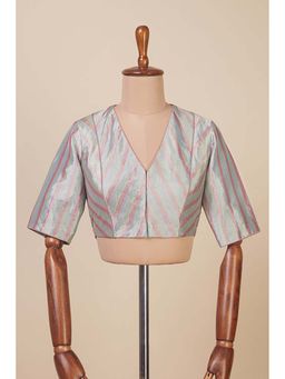 Dressfolk - Chhaya Silver Stitched Blouse