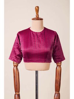 Dressfolk - Jiyana Purple Stitched Blouse