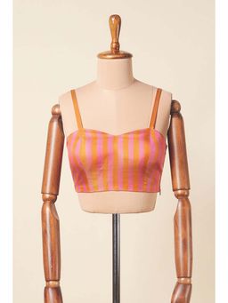 Dressfolk - Adeeti Orange Stitched Blouse