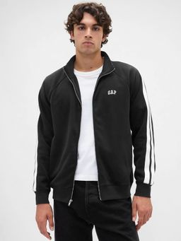 GAP - Black Men Knitted High Neck Jacket