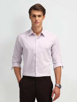 Arrow Newyork - Pink Pin Striped Slim Fit Shirt