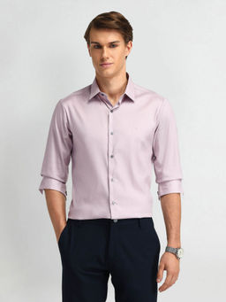 Arrow Newyork - Pink Brooklyn Ultra Slim Fit Solid Shirt