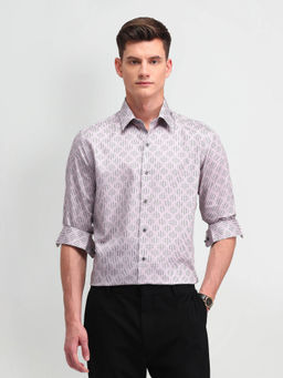Arrow Newyork - Lavender Printed Manhattan Slim Fit Shirt