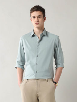 Arrow Newyork - Green Brooklyn Ultra Slim Fit Twill Shirt