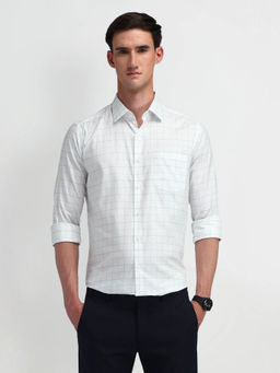 Arrow - White Liberty Classic Fit Satin Shirt