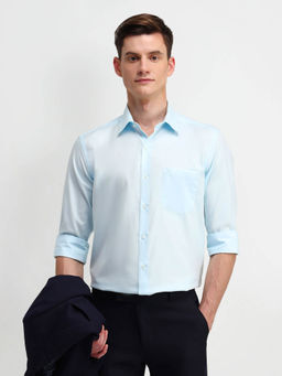 Arrow - Blue Manhattan Slim Fit Cotton Shirt