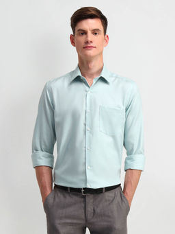 Arrow - Green Manhattan Slim Fit Cotton Shirt