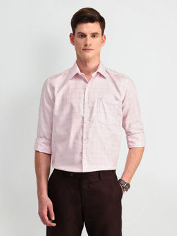 Arrow - Pink Manhattan Slim Fit Cotton Shirt