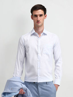 Arrow - Blue Manhattan Slim Fit Cotton Shirt