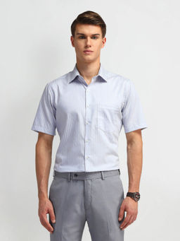 Arrow - Grey Liberty Classic Fit Cotton Shirt