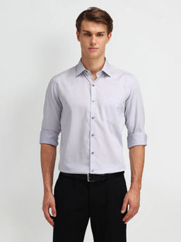 Arrow - Grey Solid Manhattan Slim Fit Shirt