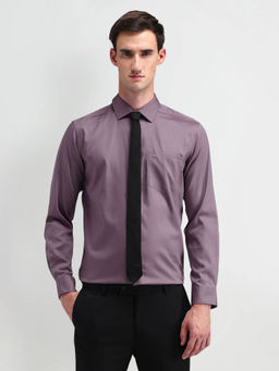 Arrow - Purple Manhattan Slim Fit Cotton Shirt