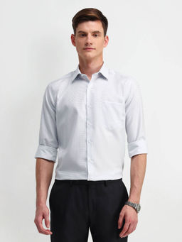 Arrow - Grey Graphic Print Cotton Shirt