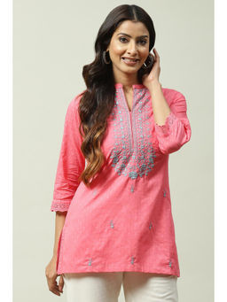 Biba - Pink Straight Kurti