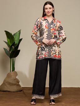 FASHOR - Ethnic Floral Printed Straight Fit Co-Ord Set - Multi