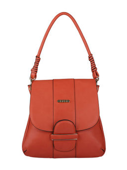 ELLE - Orange Solid Handbag