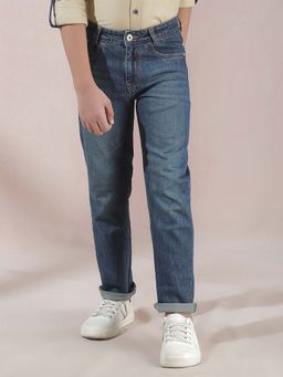 CRIMSOUNE CLUB - Boys Blue Straight Jeans