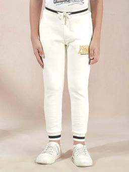 CRIMSOUNE CLUB - Boys Cream Joggers