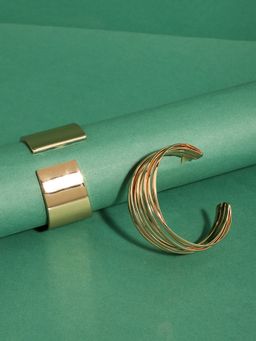Sohi - Gold-Plated Contempory Bracelets Combo