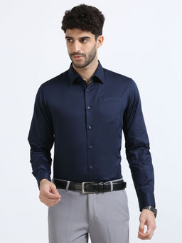 THE FORMAL CLUB - Cambridge Giza Cotton Shirt In Saphire