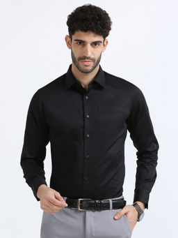 THE FORMAL CLUB - Cambridge Giza Cotton Shirt In Raven