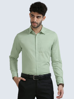 THE FORMAL CLUB - Cambridge Giza Cotton Shirt In Moss Green