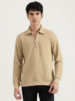 United Colors of Benetton - Relaxed Fit Solid Zipped Up Pocket Pique Polo T-Shirt