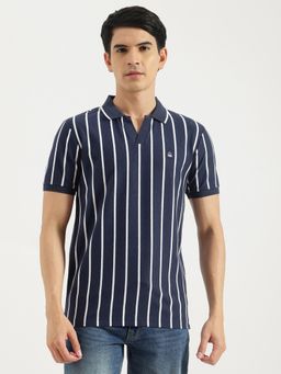 United Colors of Benetton - Regular Fit Johny Neck Stripes Polo T-Shirt