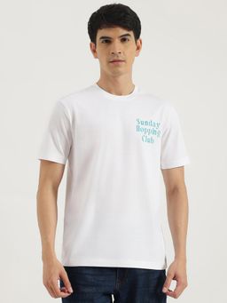 United Colors of Benetton - Boxy Fit Round Neck Graphic Sunday Club T-Shirt