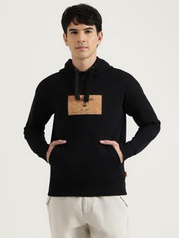 United Colors of Benetton - Boxy Fit Patchwork Branded Patch Fleece Hoodie