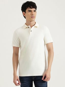 United Colors of Benetton - Relaxed Fit Textured Badge Towel Polo T-Shirt