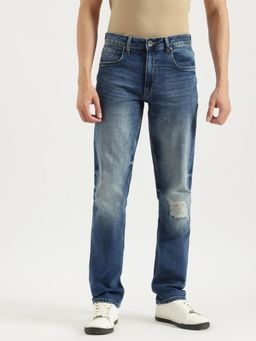 United Colors of Benetton - Solid Straight Fit Vintage Mid Blue Jeans